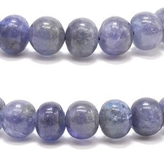 画像2: バイカラータンザナイト ブレスレット 7.5mm タンザニア産【一点もの】Tanzanite タイヤ型 12月誕生石 希少 ゾイサイト お守り 浄化 アクセサリー ヒーリング 天然石 パワーストーン カラーストーン (2)