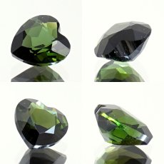 画像3: グリーントルマリン ルース 6mm ハート ブラジル産 【一点もの】 Tourmaline トルマリン カット 10月誕生石 裸石 宝石 鉱物 天然石 パワーストーン カラーストーン (3)