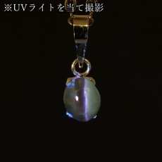 画像3: アレキサンドライト キャッツアイ K18 ペンダントトップ 0.45ct インド産 18金【一点物】Alexandrite 6月誕生石 希少 変彩金緑石 クリソベリル オーバル ジュエリー 小ぶり 小粒 天然石 カラーストーン パワーストーン ロイヤルジュエリー Royal Jewelry (3)