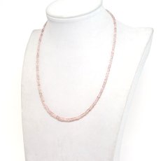 画像4: MIXサファイア ネックレス 一連 約43cm タンザニア産 ステンレス Sapphire サファイア ミックス ピンク シャンパンカラー 淡色 コランダム 9月誕生石 宝石 ジュエリー レディース アクセサリー 天然石 パワーストーン カラーストーン (4)