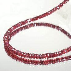 画像2: ルビー ネックレス カット 一連 約45cm モザンビーク産 アフリカ ステンレス Ruby 赤 レッド ワインカラー コランダム 7月誕生石 宝石 ジュエリー レディース アクセサリー 天然石 パワーストーン カラーストーン (2)
