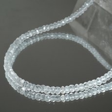 画像2: ゴシェナイト ネックレス カット 一連 約42cm アフガニスタン産 ステンレス Goshenite 無色透明 クリア ホワイトベリル ベリル 宝石 ジュエリー レディース アクセサリー 天然石 パワーストーン カラーストーン (2)