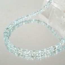 画像2: アクアマリン ネックレス カット 一連 約42cm アフガニスタン産 ステンレス Aquamarine 水色 ブルー ベリル 3月誕生石 宝石 ジュエリー レディース アクセサリー 天然石 パワーストーン カラーストーン (2)