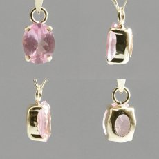 画像2: ピンクサファイア K18 ペンダントトップ 0.35ct スリランカ産 18金【一点物】Sapphire サファイア ピンク 桜色 コランダム 9月誕生石 オーバルカット ジュエリー 小ぶり 小粒 天然石 カラーストーン パワーストーン ロイヤルジュエリー Royal Jewelry (2)