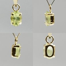 画像2: クリソベリル K18 ペンダントトップ ブラジル産 0.20ct 18金【一点物】chrysoberyl オーバルカット ジュエリー 小ぶり 小粒 活力 情熱 絆 成功 天然石 カラーストーン パワーストーン ロイヤルジュエリー Royal Jewelry (2)