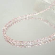 画像2: MIXサファイア ネックレス 一連 約43cm タンザニア産 ステンレス Sapphire サファイア ミックス ピンク シャンパンカラー 淡色 コランダム 9月誕生石 宝石 ジュエリー レディース アクセサリー 天然石 パワーストーン カラーストーン (2)