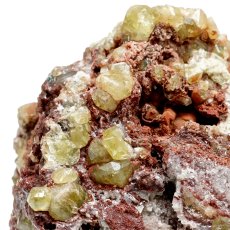 画像2: トパゾライトガーネット アンドラダイト 原石 メキシコ ベラクルス産 共生鉱物 【 一点もの 】 Topazolite Garnet ガーネット 標本 鉱物 結晶 希少 お守り 浄化 天然石 パワーストーン カラーストーン (2)