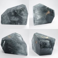画像2: ブルールチルクォーツ ポリッシュ 651g ブラジル産 【一点もの】Blue Rutilelated quartz 原石 希少 藍針水晶 浄化 お守り 天然石 パワーストーン カラーストーン (2)
