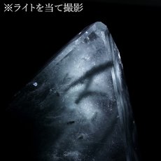 画像4: ブルールチルクォーツ ポリッシュ 651g ブラジル産 【一点もの】Blue Rutilelated quartz 原石 希少 藍針水晶 浄化 お守り 天然石 パワーストーン カラーストーン (4)