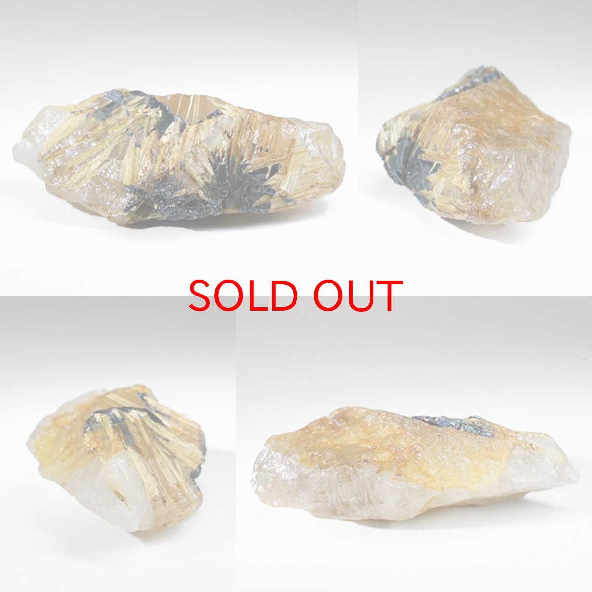 画像2: ルチルクォーツ 原石 19.6g ブラジル産【一点もの】Rutile quartz 希少 タイチン 針水晶 ルチル ゴールド オブジェ 鉱物 浄化 お守り 天然石 パワーストーン (2)