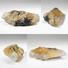 画像2: ルチルクォーツ 原石 19.6g ブラジル産【一点もの】Rutile quartz 希少 タイチン 針水晶 ルチル ゴールド オブジェ 鉱物 浄化 お守り 天然石 パワーストーン (2)