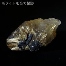 画像5: ルチルクォーツ 原石 19.6g ブラジル産【一点もの】Rutile quartz 希少 タイチン 針水晶 ルチル ゴールド オブジェ 鉱物 浄化 お守り 天然石 パワーストーン (5)