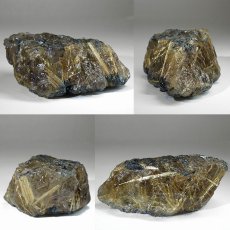 画像2: ルチルクォーツ 原石 61.5g ブラジル産【一点もの】Rutile quartz 希少 タイチン 針水晶 ルチル ゴールド オブジェ 鉱物 浄化 お守り 天然石 パワーストーン (2)