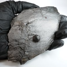 画像4: ガーネット on グラファイト 原石 約103.9g アメリカ レッドエンバーズ鉱山産 【一点もの】 Garnet on Graphite ガーネットオングラファイト 鉱物 共生 標本 結晶 柘榴石 石墨 浄化 お守り 天然石 パワーストーン カラーストーン (4)