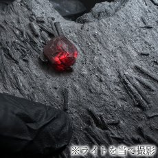 画像5: ガーネット on グラファイト 原石 約154.5g アメリカ レッドエンバーズ鉱山産 【一点もの】 Garnet on Graphite ガーネットオングラファイト 鉱物 共生 標本 結晶 柘榴石 石墨 浄化 お守り 天然石 パワーストーン カラーストーン (5)