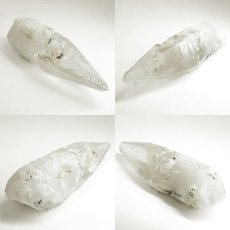画像2: カイラス水晶 原石 約35.1g ヒマラヤ産 【 一点もの 】Kailash Quartz チベット ヒマラヤ カイラス山 稀少 レア 高品質 水晶 クリスタル クォーツ ポイント バーコード 4月誕生石 結晶 浄化 内包物 鉱物 癒し お守り 天然石 パワーストーン カラーストーン (2)