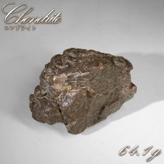画像1: コンドライト 原石 64.1g モロッコ産【一点物】Chondrite  隕石 コンドライト隕石 コンドリュール 宇宙 超希少 天然石 パワーストーン (1)