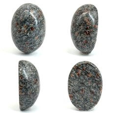 画像2: ブラックハイドガーネット ルース 愛媛県産 18×13mm オーバル カボション Black Hide Garnet 日本銘石 正規代理店 日本製 自社製 鉱物 パワーストーン 天然石 (2)