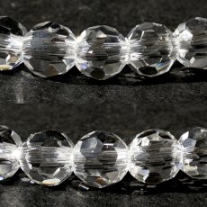 画像3: 天然水晶 7mm カット ブレスレット 【山梨甲府研磨】 ハンドカット 32面カット ブラジル産 手研磨 山梨県甲府市 職人 匠 宝石研磨 伝統技術 無処理 お守り 浄化 天然石 パワーストーン (3)