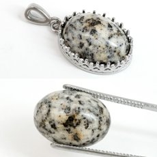 画像3: 鞍馬石 ルース 京都府産 18×13mm オーバル カボション KURAMA Stone 日本銘石 正規代理店 日本製 自社製 わびさび 鞍馬山 鉱物 パワーストーン 天然石 (3)