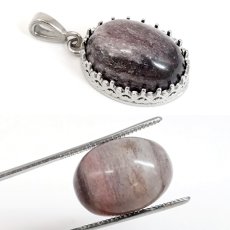 画像3: アークナイト ルース 徳島県産 18×13mm オーバル カボション Arknite 日本銘石 正規代理店 日本製 自社製 聖櫃 霊峰剣山 鉱物 パワーストーン 天然石 (3)