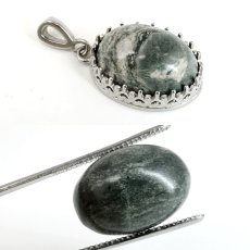 画像3: 大和光石 ルース 宮崎県産 18×13mm オーバル カボション YAMATO STONE 日本銘石 正規代理店 日本製 自社製 テラヘルツ波 健康 天然鉱石 鉱物 パワーストーン 天然石 (3)