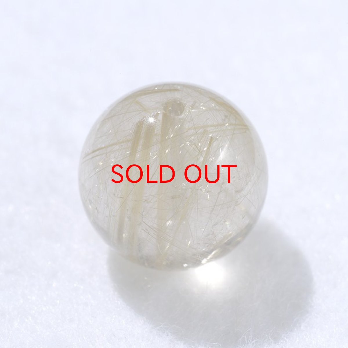 画像2: 【BLACK FRIDAY対象】 バラ石 ゴールドルチル 13mm ブラジル産【一点もの】 (2)