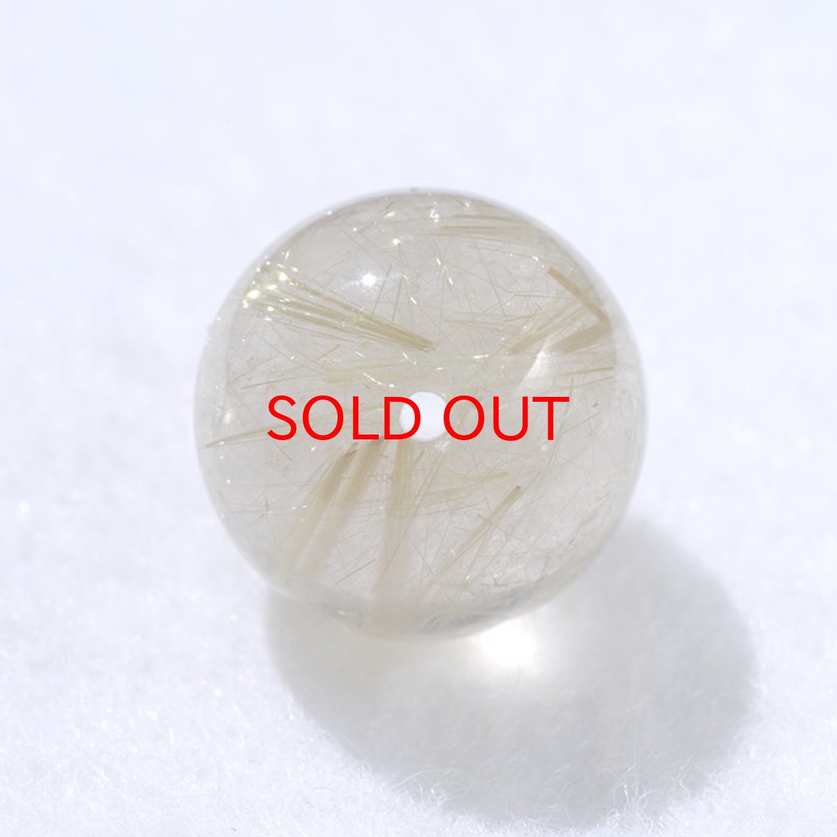 画像3: 【BLACK FRIDAY対象】 バラ石 ゴールドルチル 13mm ブラジル産【一点もの】 (3)