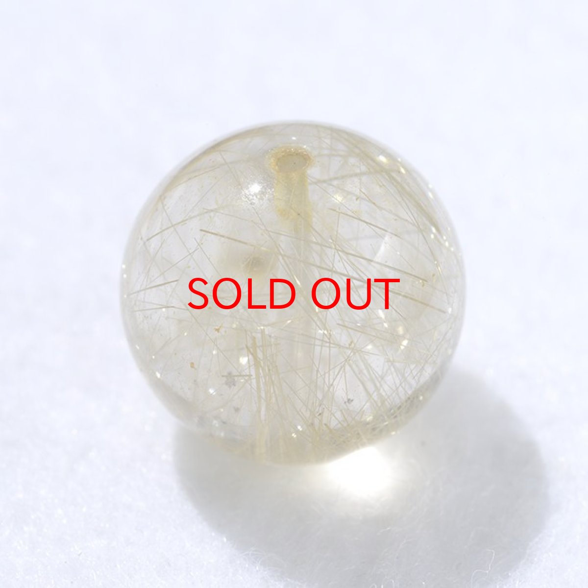 画像2: バラ石 ゴールドルチル 15mm ブラジル産【一点もの】 (2)