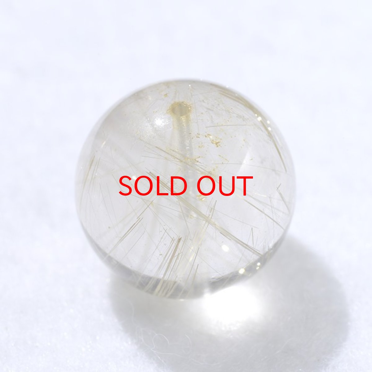 画像2: バラ石 ゴールドルチル 16mm ブラジル産【一点もの】 (2)