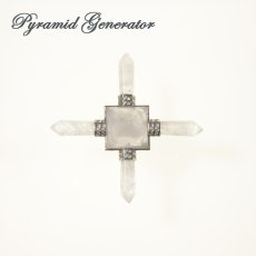 画像1: ピラミッド＋ヒーリングワンド ジェネレーター 水晶 (1)