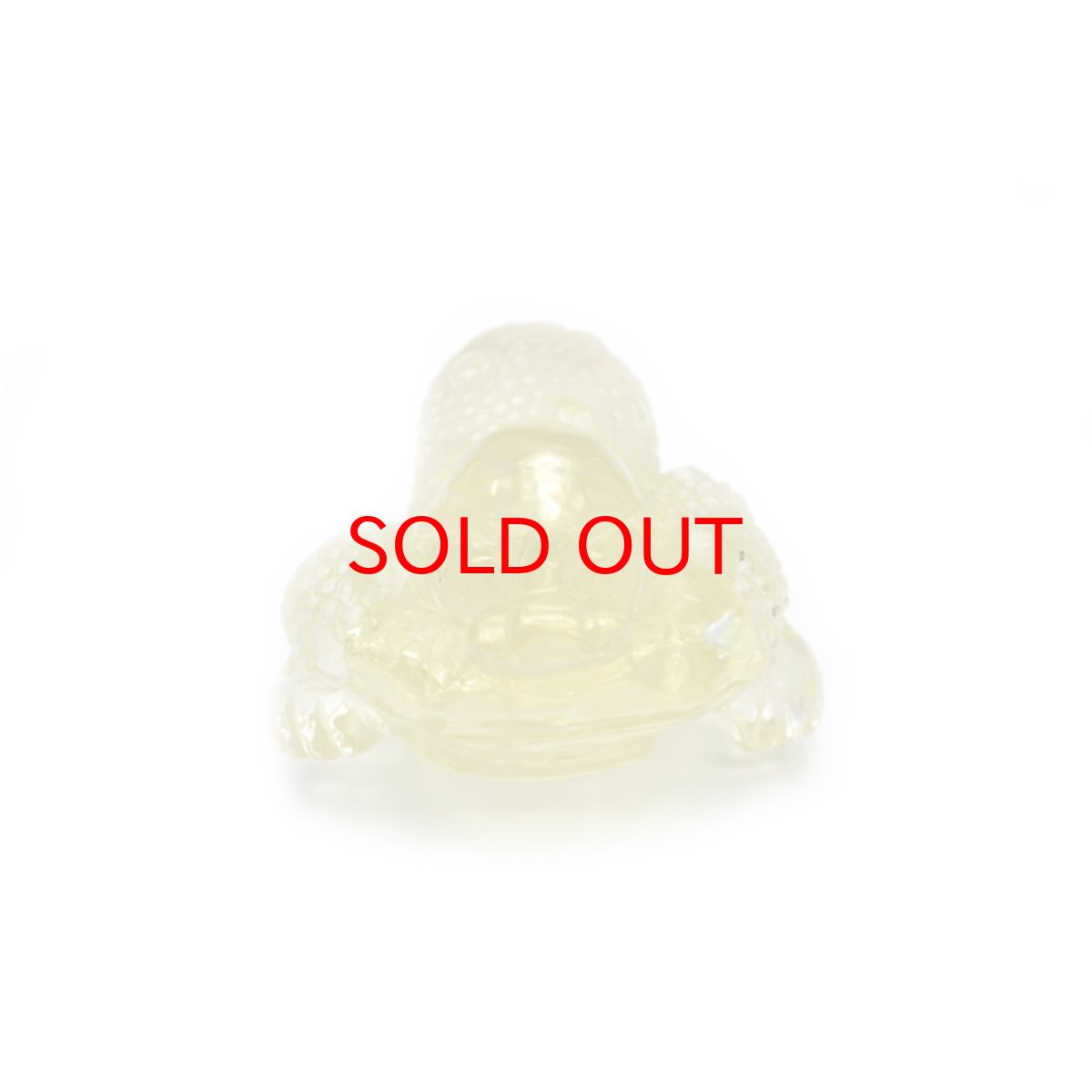 画像2: 【一点もの】シトリン三本足の蛙彫り物 中 (2)