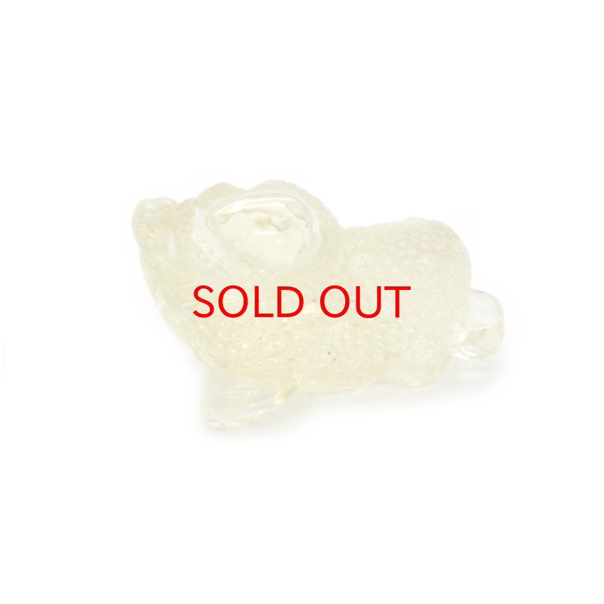 画像4: 【一点もの】シトリン三本足の蛙彫り物 中 (4)