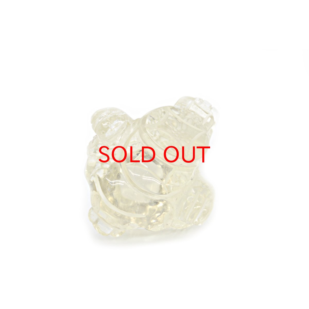 画像5: 【一点もの】シトリン三本足の蛙彫り物 中 (5)