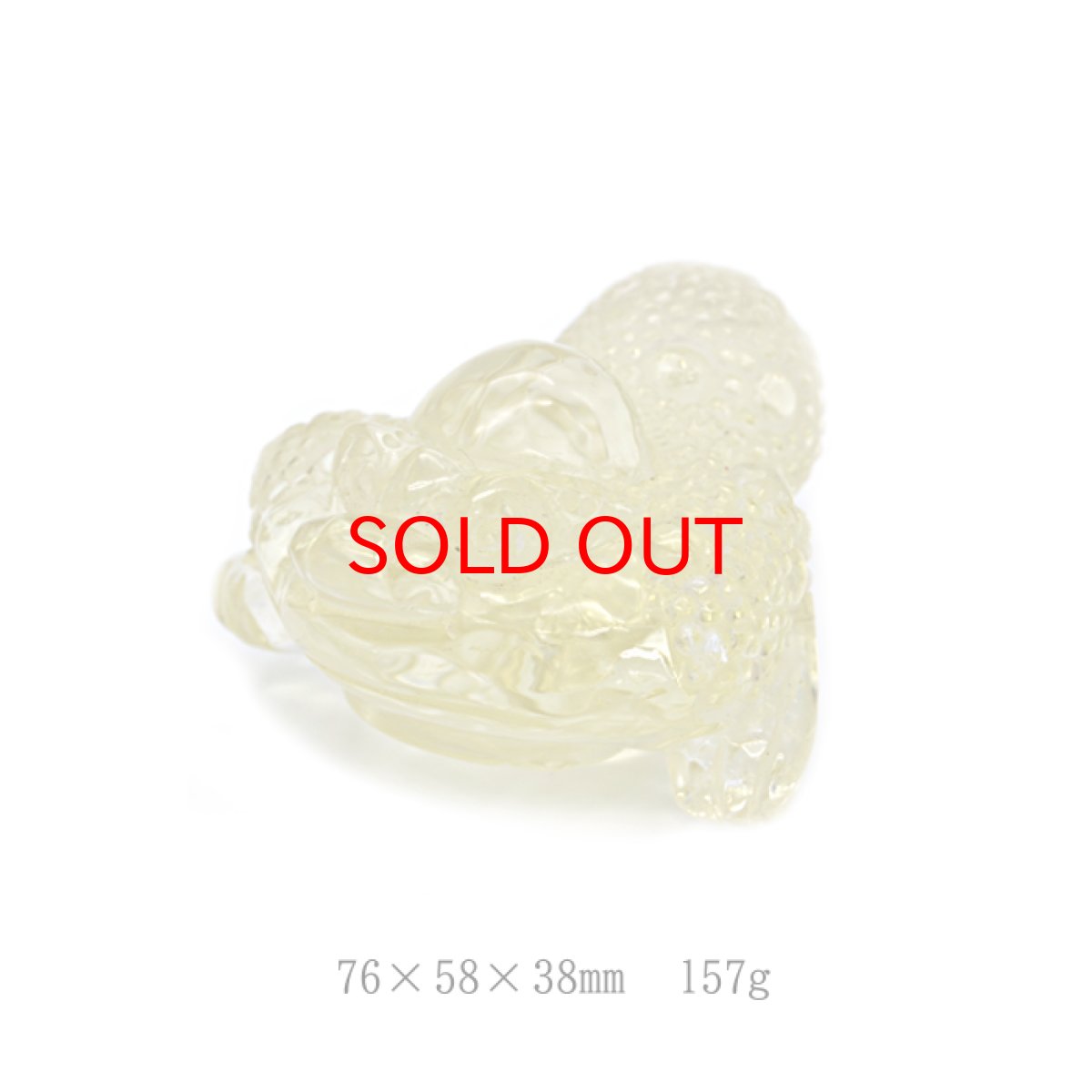 画像6: 【一点もの】シトリン三本足の蛙彫り物 中 (6)