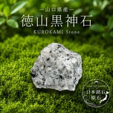 画像1: 徳山黒神石 原石 山口県産 KUROKAMI Stone 日本銘石 全国 47都道府県 正規代理店 国産 鉱物 コレクション 天然石 パワーストーン (1)