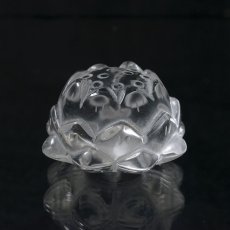 画像2: 中国産 置物 天然水晶 蓮【一点もの】 (2)