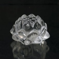 画像2: 天然水晶 蓮 置物 ブラジル産 中国製【一点もの】 (2)