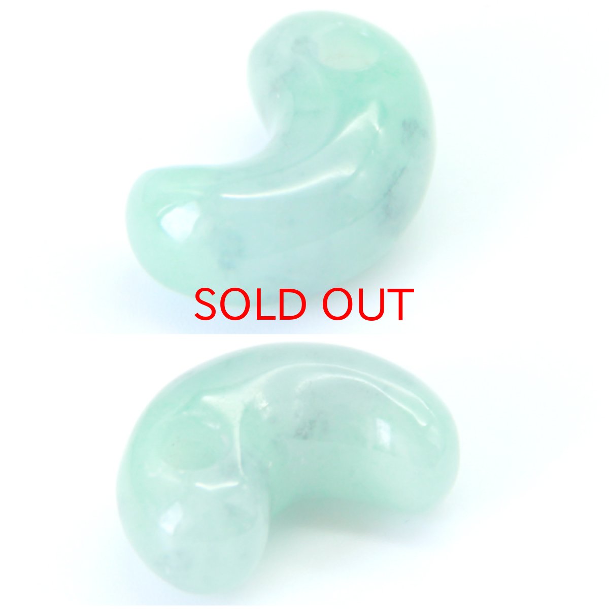 画像3: 【一点もの】糸魚川翡翠勾玉 天然石 パワーストーン レディース メンズ 三種の神器 八尺瓊勾玉 ひすい ヒスイ (3)