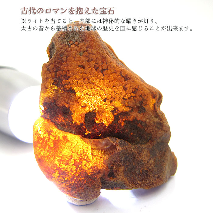 季節のおすすめ商品 琥珀 45g アンバー 化石 原石 鑑賞石 自然石