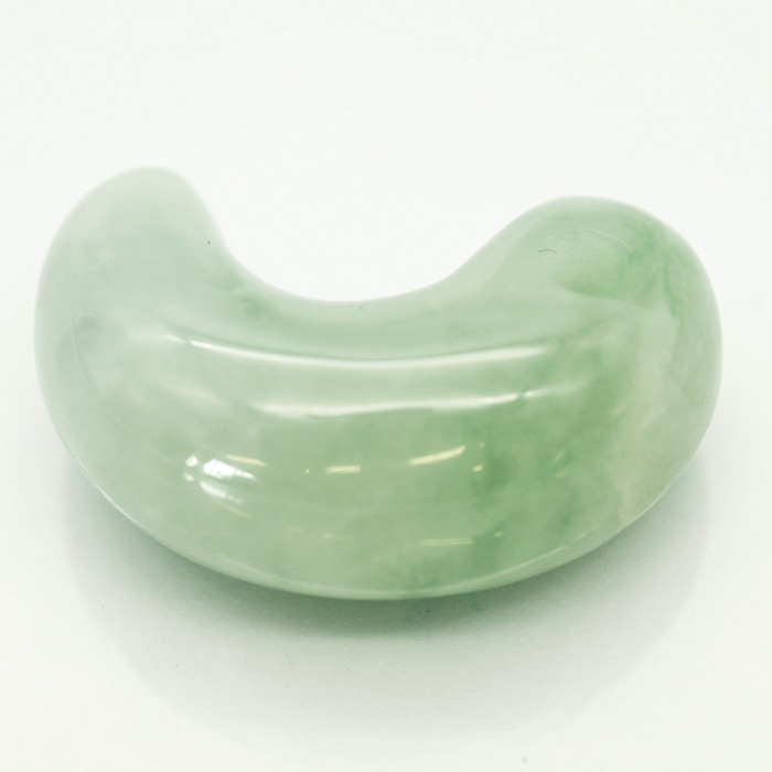 一点物 糸魚川翡翠 勾玉 グリーン 緑 2.6g 新潟産 カワセミ かわせみ - 3