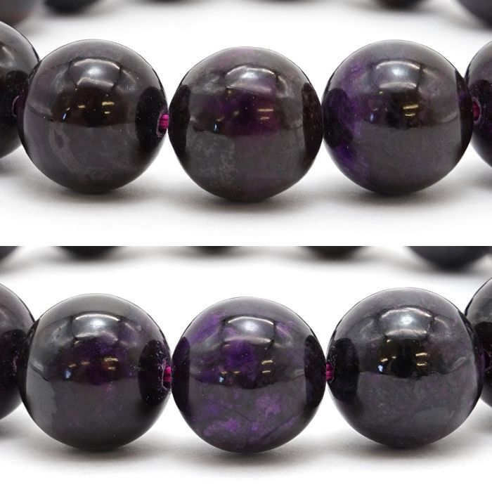 スギライト ブレスレット アフリカ産 丸玉 10mm 【 一点もの 】Sugilite ヒーリングストーン 杉石 希少 天然石 パワーストーン