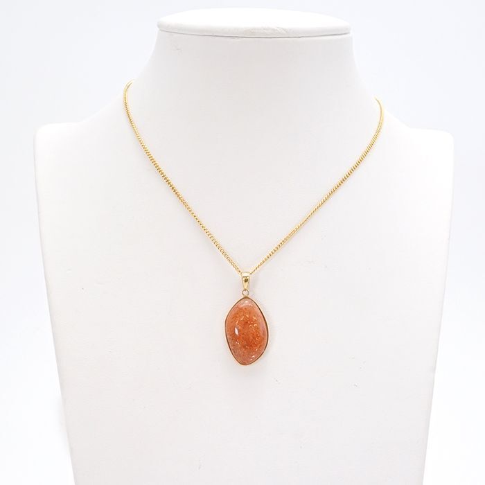【 一点もの 】 サンストーン ペンダントトップ K18 インド産 Sunstone 一粒ペンダント ネックレス シンプルペンダント 天然石 パワーストーン カラーストーン 【 一点もの 】 サンストーン ペンダントトップ K18 インド産 Sunstone 一粒ペンダント ネックレス シンプルペンダント 天然石 パワーストーン カラーストーン