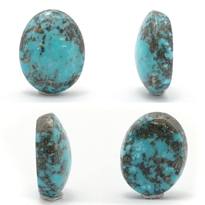 ペルシアンターコイズ ルース 16.5ct イラン産 【 一点もの 】 ターコイズ Prussian Turquoise トルコ石 12月誕生石 裸石  宝石 天然石 パワーストーン カラーストーン