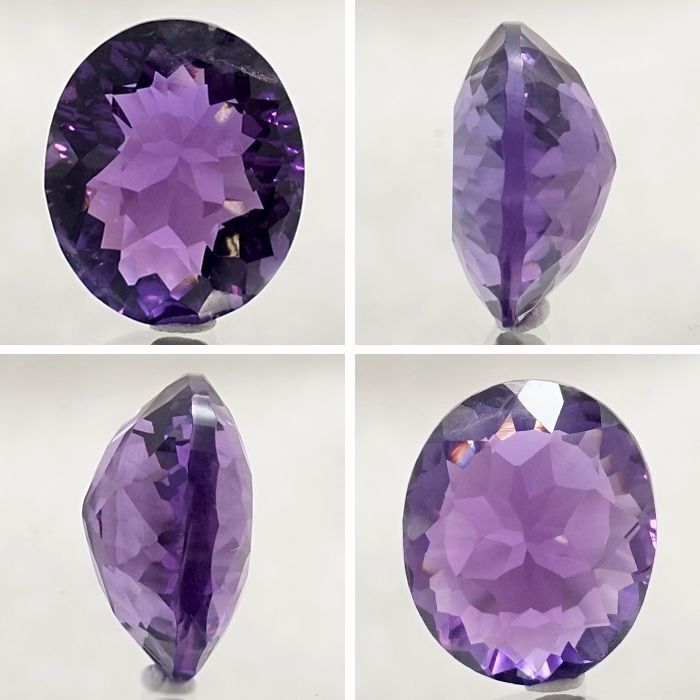 【 一点もの 】 アメジスト ルース 9.5ct ウルグアイ産 オーバルカット Amethyst 2月誕生石 紫水晶 裸石 天然石 パワーストーン  カラーストーン