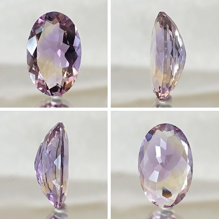 アメトリン ルース 4.35ct オーバルカット ボリビア産 一点もの アメジスト シトリン バイカラー 希少石 天然石 パワーストーン カラーストーン