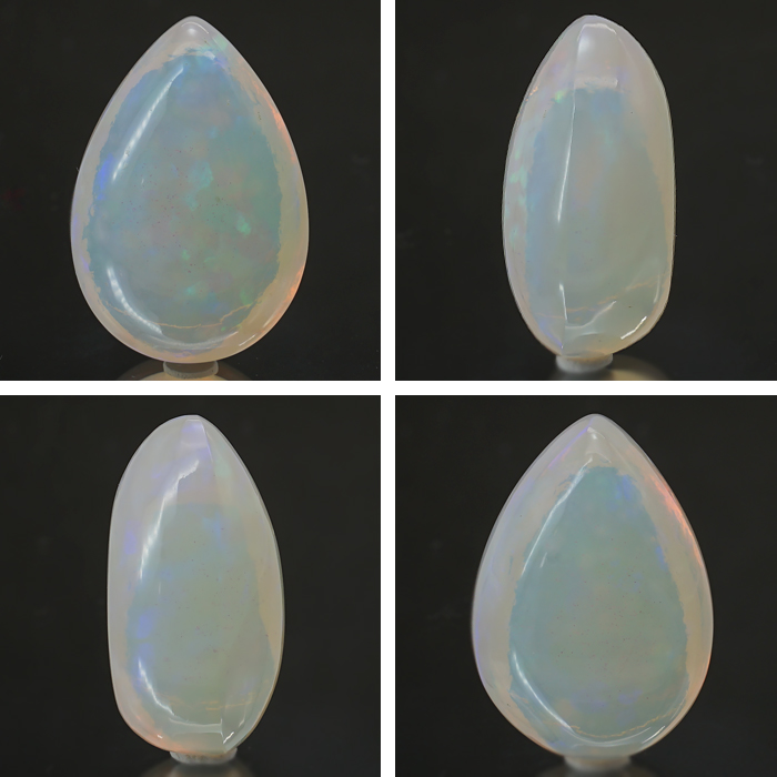 エチオピアオパール ルース 17.05ct ドロップ エチオピア産 【 一点物 】 Ethiopian opal 10月誕生石 オパール 裸石 天然石  パワーストーン カラーストーン