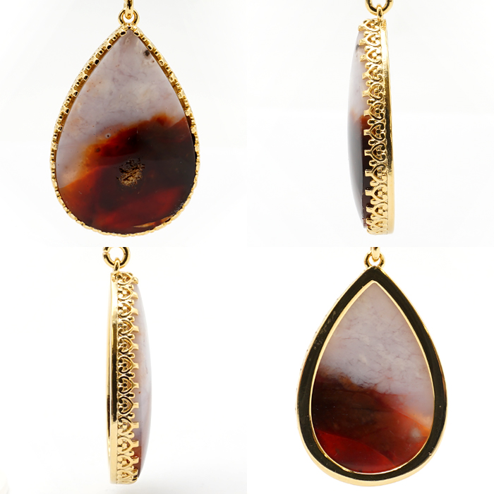 2021秋冬新作】 アゲート ペンダント agate pendant 瑪瑙 ペンダントトップ アゲット メノウ パワーストーン 天然石 一点物  メール便可 M便 20 212-469