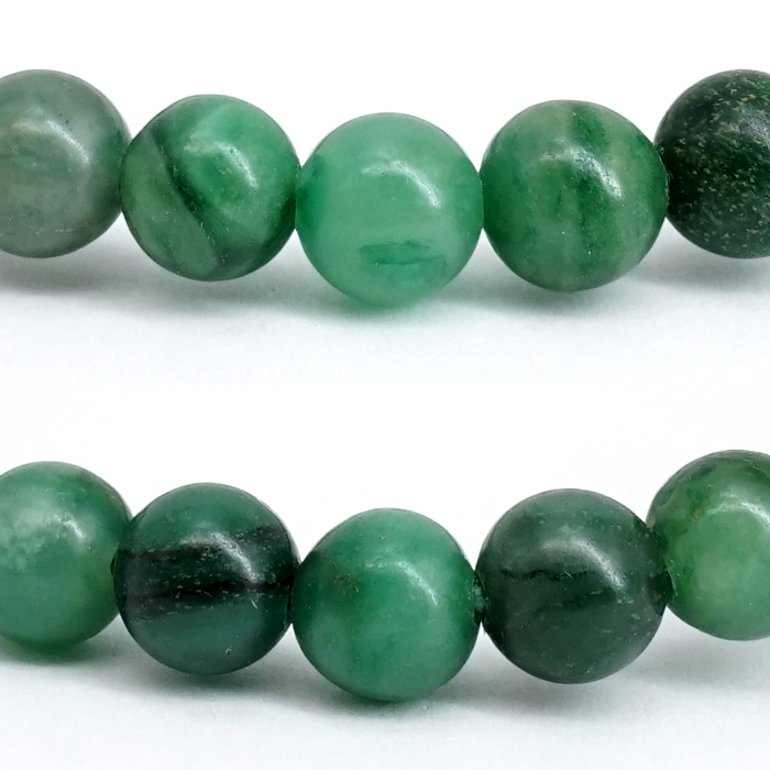 画像2: ナミビア翡翠 ブレスレット 6mm ナミビア共和国産 Namibian Jade ナミビアンジェード 翡翠 ひすい グリーン 希少石 お守り 浄化 パワーストーン 天然石 カラーストーン (2)