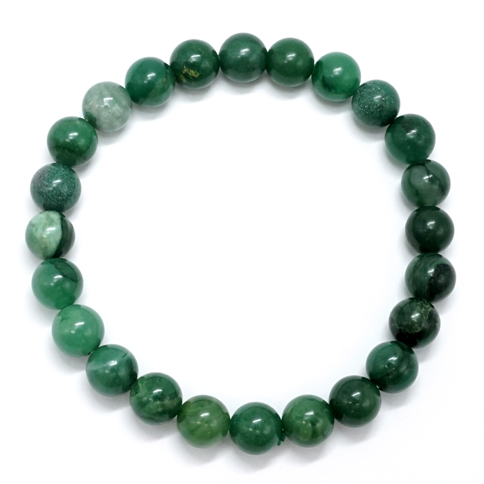 画像3: ナミビア翡翠 ブレスレット 8mm ナミビア共和国産 Namibian Jade ナミビアンジェード 翡翠 ひすい グリーン 希少石 お守り 浄化 パワーストーン 天然石 カラーストーン (3)